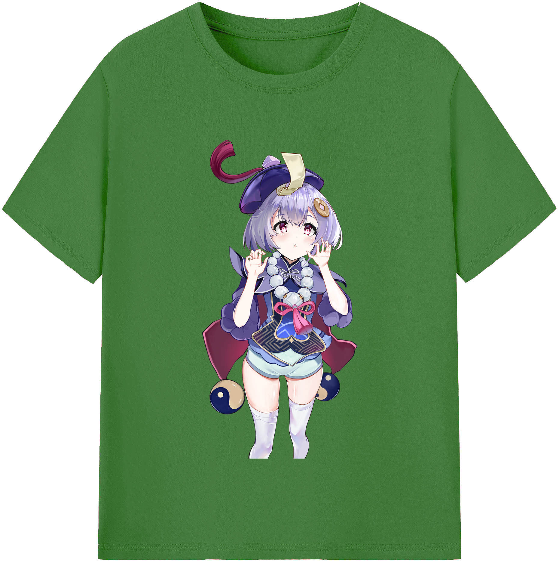 げんし神 七七 なな  genshin Nana レディースカジュアルプリントTシャツ（綿100％）